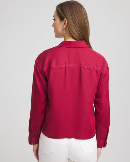 Chico's Featured - Tencel™ Classic Fit Shirt Russet Red