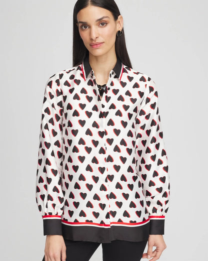 Chico's Discount - Classic Valentine's Day Blouse Black