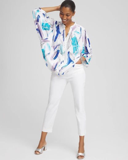 Chico's Special Offer - Batwing Sleeve Top Paradiso Blue