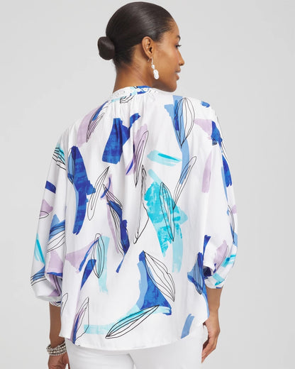 Chico's Special Offer - Batwing Sleeve Top Paradiso Blue