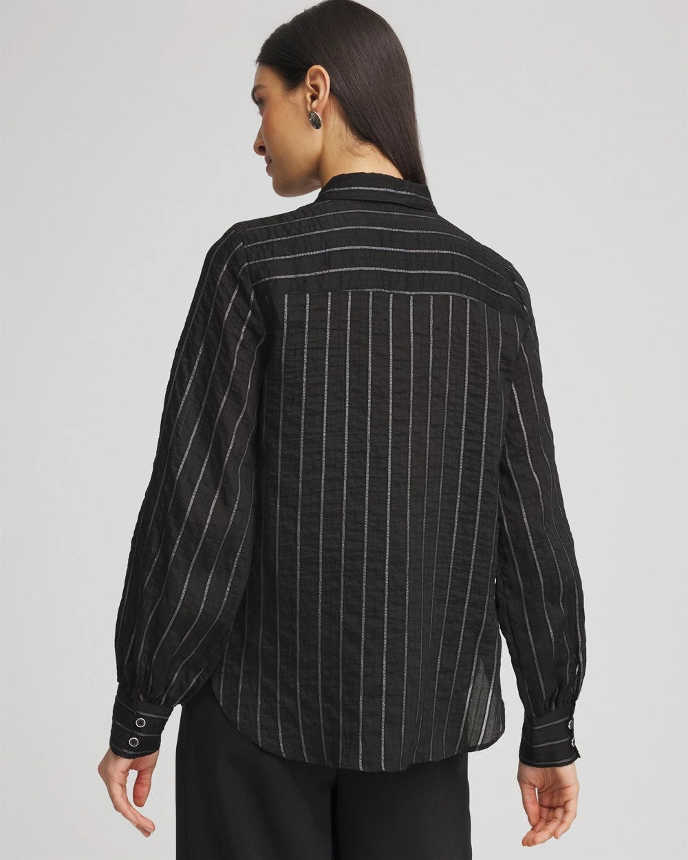 Chico's Trusted - Classic Soft Button-front Blouse Black
