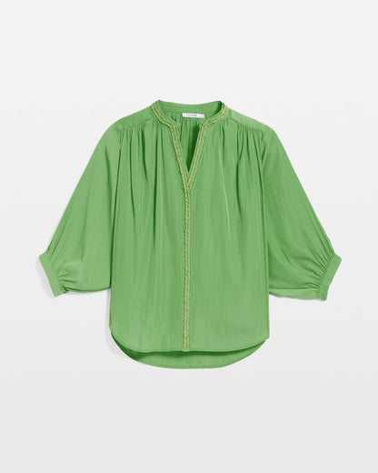 Chico's Sale - Braided Batwing Blouse Salted Lime