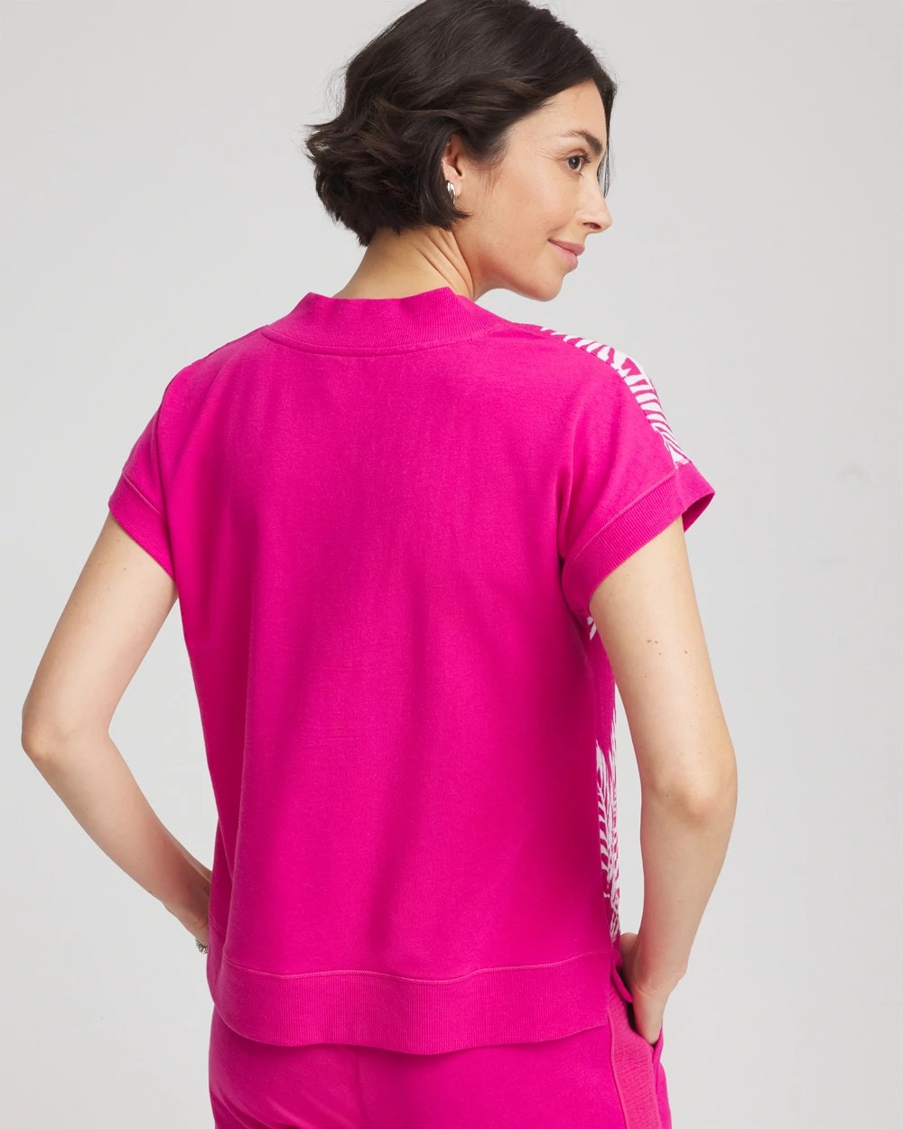 Chico's Sale - Zenergy® Tropical Gauze Top Crushed Berries