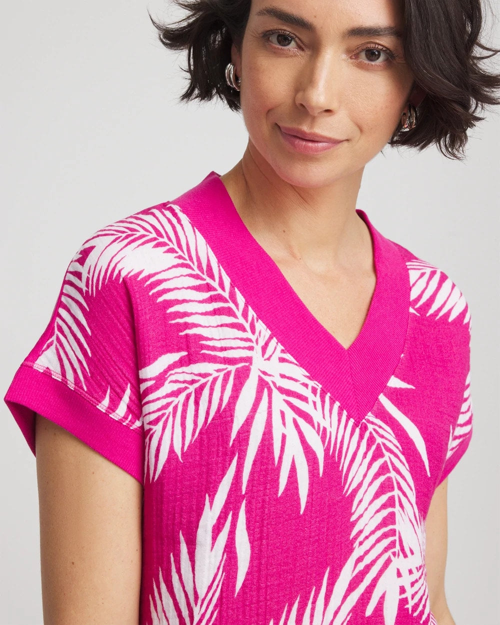 Chico's Sale - Zenergy® Tropical Gauze Top Crushed Berries