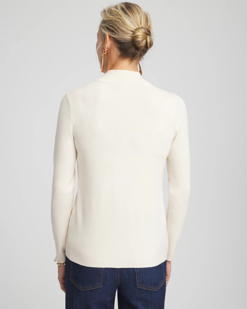 Chico's Great Value - Ella Mockneck Sweater English Cream