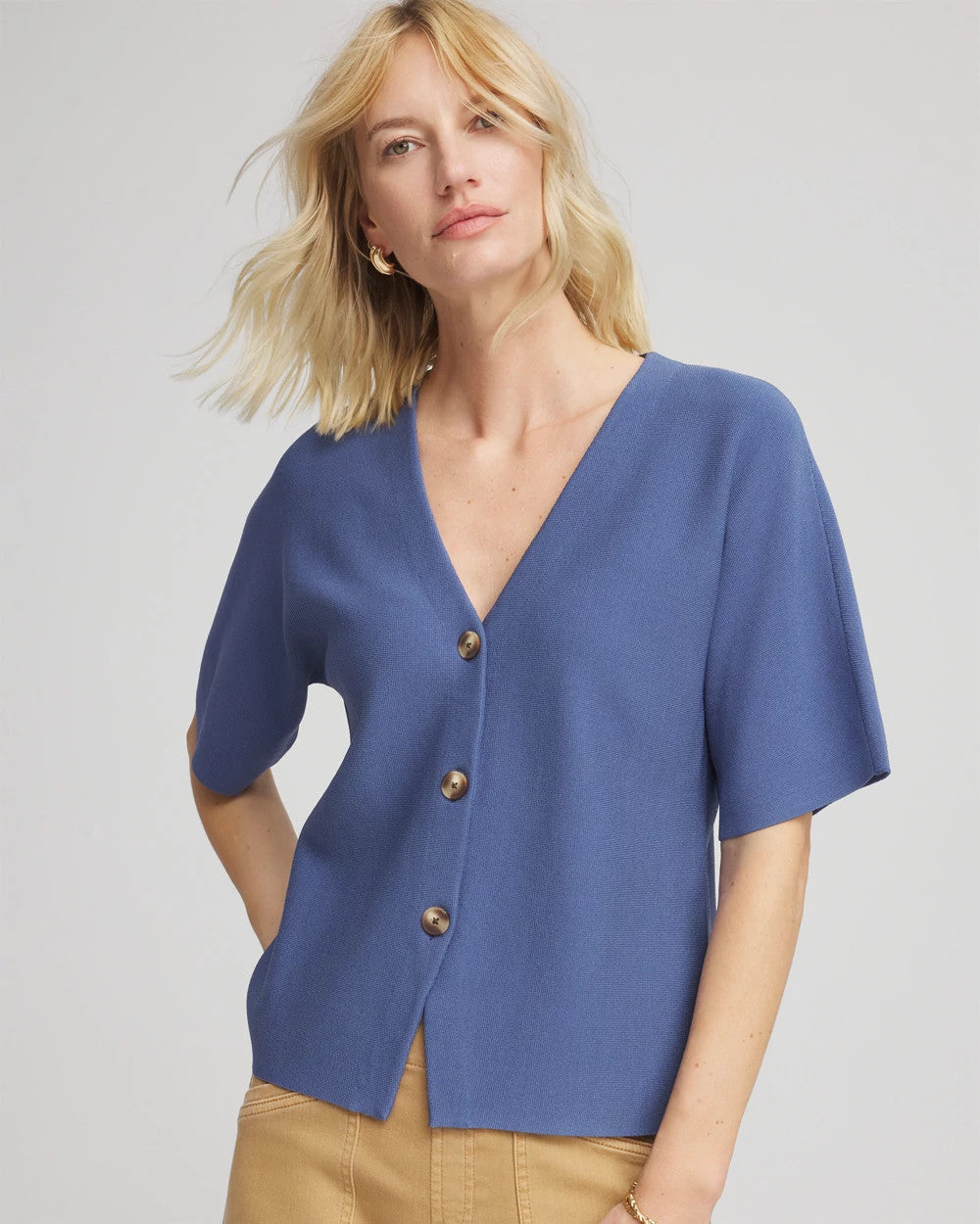 Chico's Recommended - Dolman Cardigan Blue Lotus