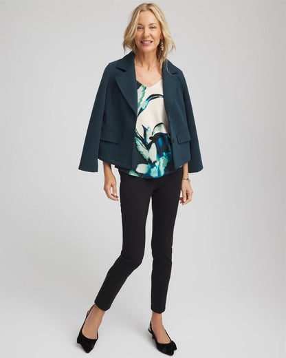 Chico's Latest - Ella Glacier V-Neck Pullover Teal Shadow