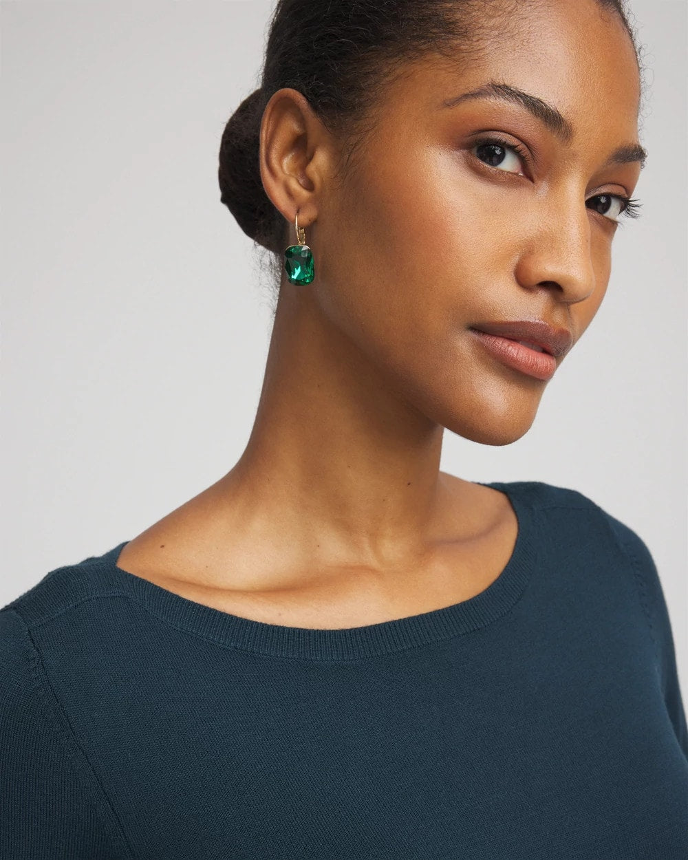 Chico's Quality - Ella Boatneck Sweater Teal Shadow