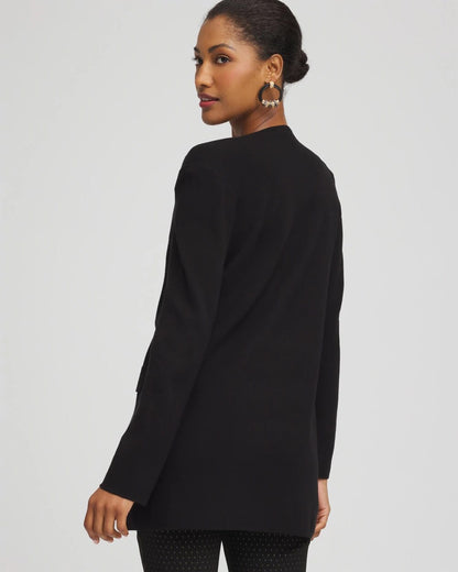 Chico's Smart Buy - Button-Down Crewneck Coatigan Black