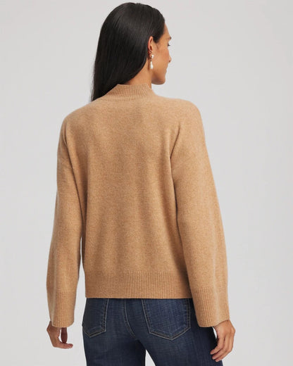 Chico's Hot Sale - Cashmere Mockneck Sweater Camel