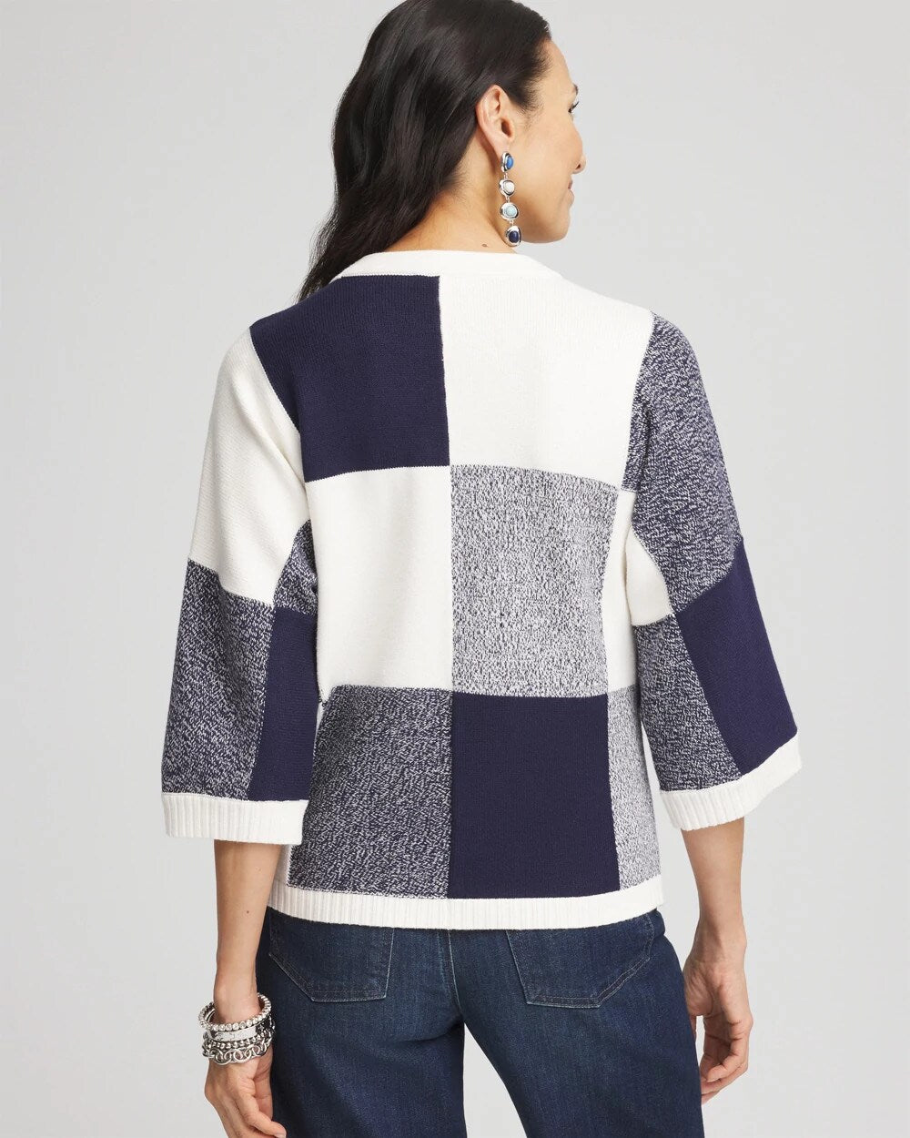 Chico's Discount - Dolman Sleeve Pullover Sweater Passport Blue