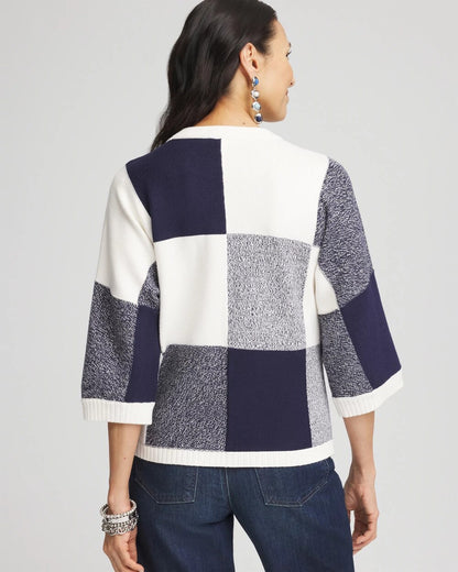 Chico's Discount - Dolman Sleeve Pullover Sweater Passport Blue