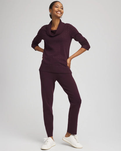 Chico's Great Value - Zenergy® Luxe Diamante Cowlneck Tunic Night Bloom