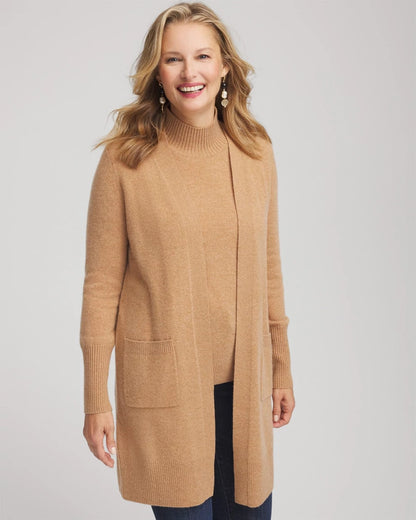 Chico's Hot Sale - Cashmere Duster Cardigan Camel