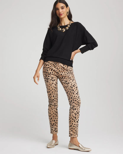 Chico's Latest - Ella Boatneck Pullover Sweater Black
