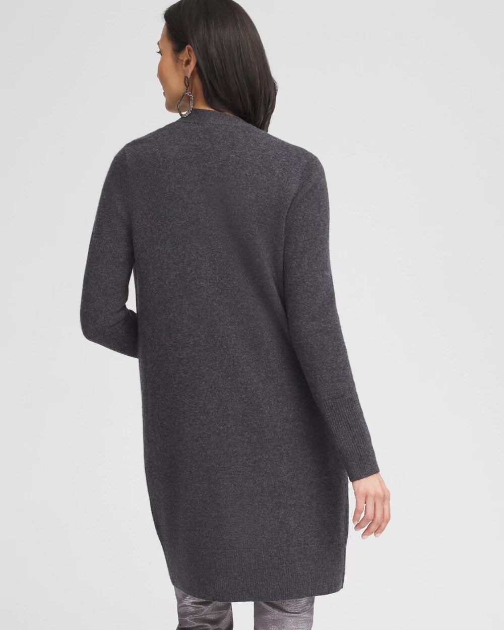 Chico's Sale - Cashmere Duster Cardigan Dark Gray