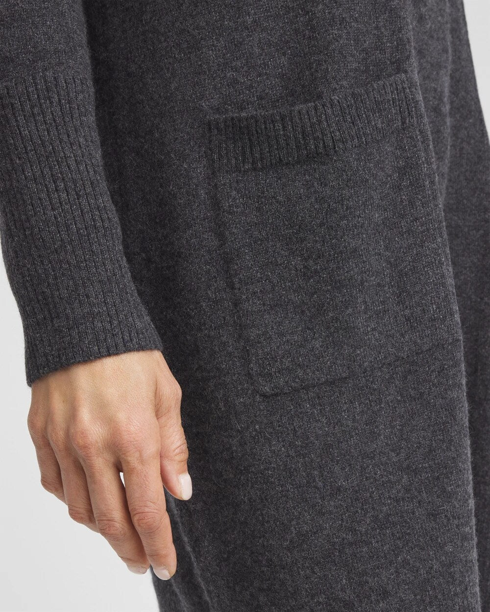 Chico's Sale - Cashmere Duster Cardigan Dark Gray