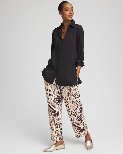 Chico's Smart Buy - Bengal Marks Crepe Pull-On Ankle Pants Caramel Apple