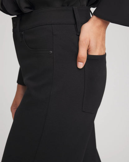 Chico's Top Pick - Five-Pocket Wide-Leg Ponte Pants Black