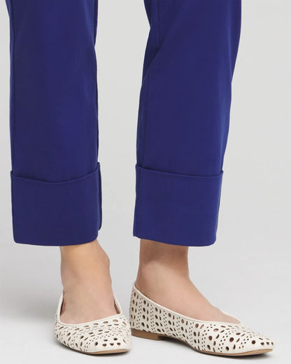 Chico's Hot Sale - Stretch Sateen Cropped Pants Blue Casa