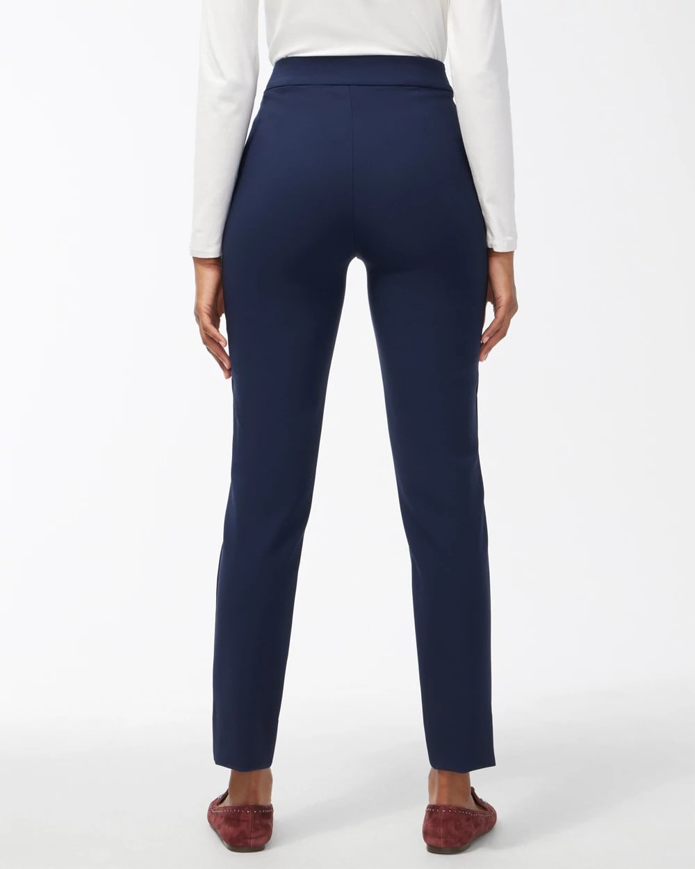 Chico's Best Price - Bi-Stretch Front Seam Slit Ankle Pants Ink