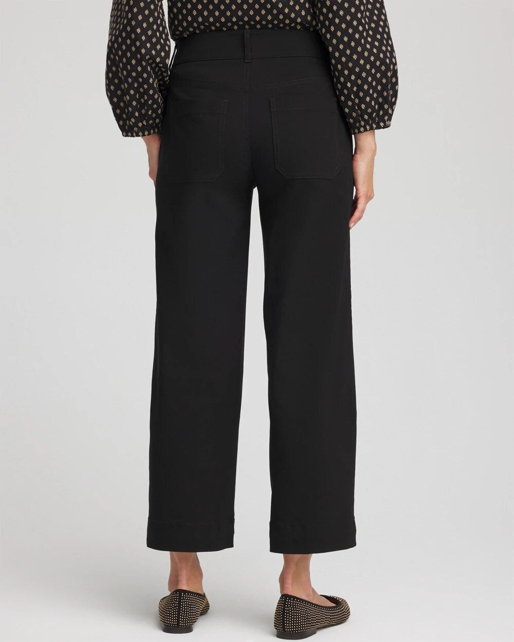 Chico's Popular - Emme Four Pocket Straight Cropped Pants Black