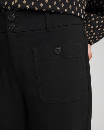 Chico's Popular - Emme Four Pocket Straight Cropped Pants Black