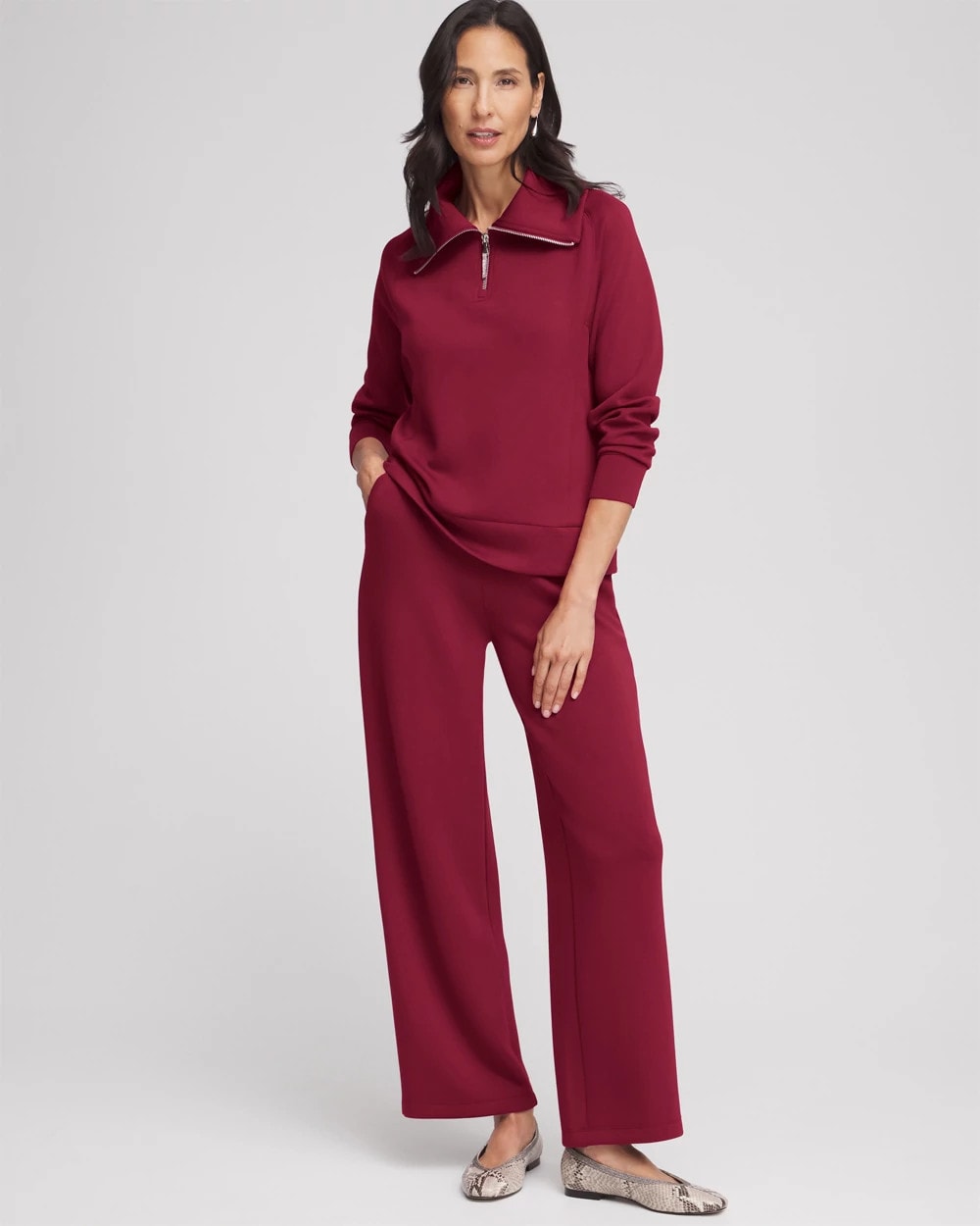 Chico's Top Pick - Zenergy® Wide Leg Pants Berry Compote