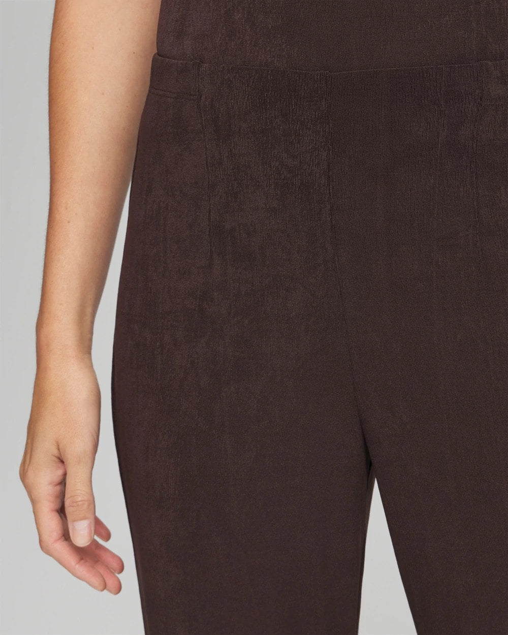Chico's Trusted - Petite Travelers™ No Tummy Pants Cocoa Bean
