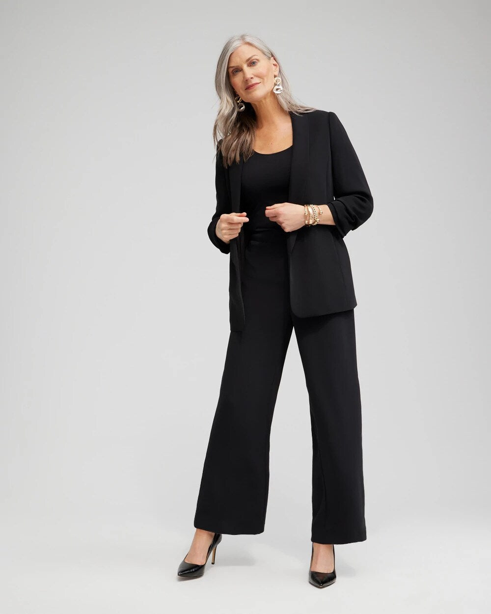Chico's Exclusive - Wide Leg Soft Pants Black