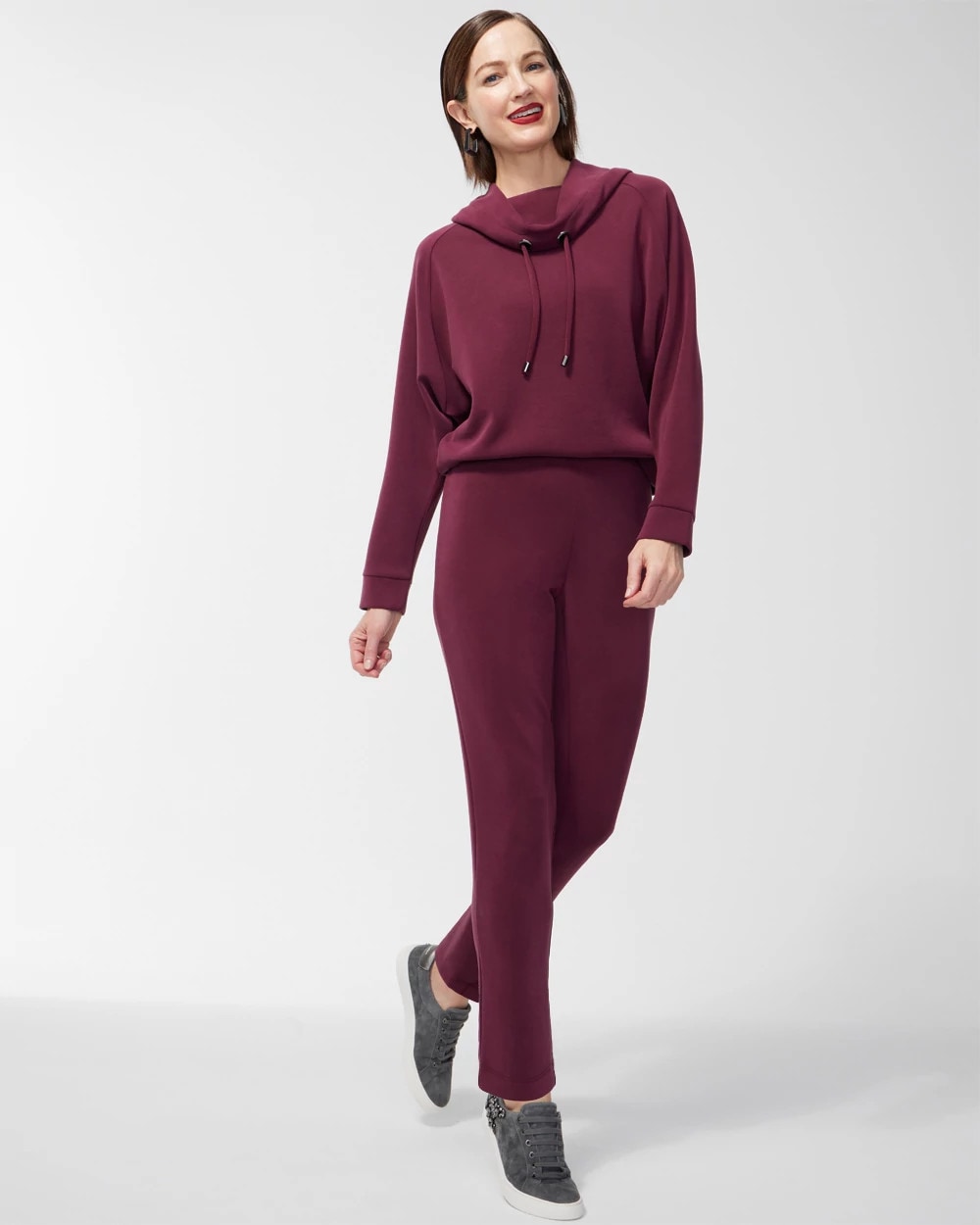 Chico's Recommended - Zenergy® Scuba Pull-On Pants Deep Merlot