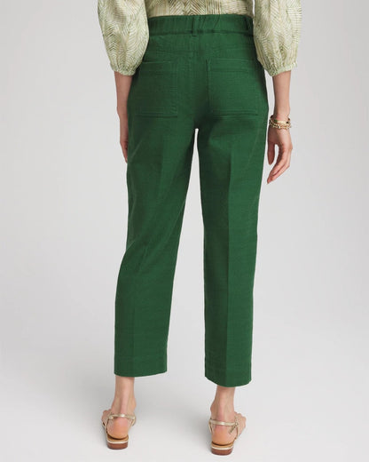 Chico's Classic - Cropped Straight-Leg Pants Palm Leaf