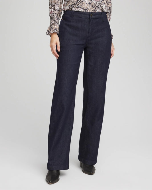Chico's Exclusive - High-Rise Trouser Jeans Cedar Rinse