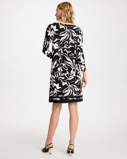 Chico's Customer Favorite - Jersey Knit Boatneck Shift Dress Black