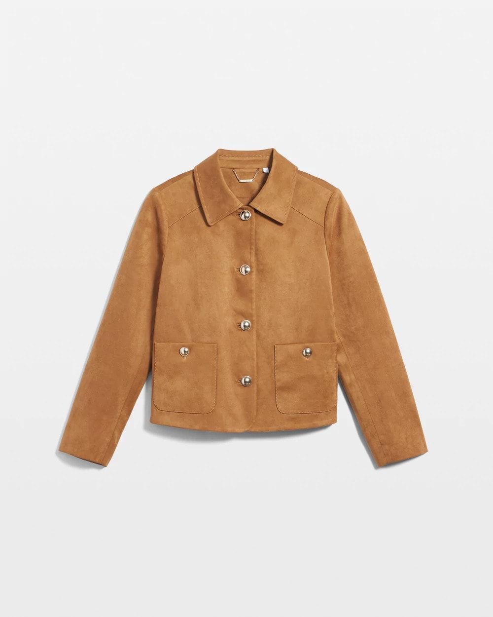 Chico's Quality - Suede Cropped Jacket Burnt Sienna