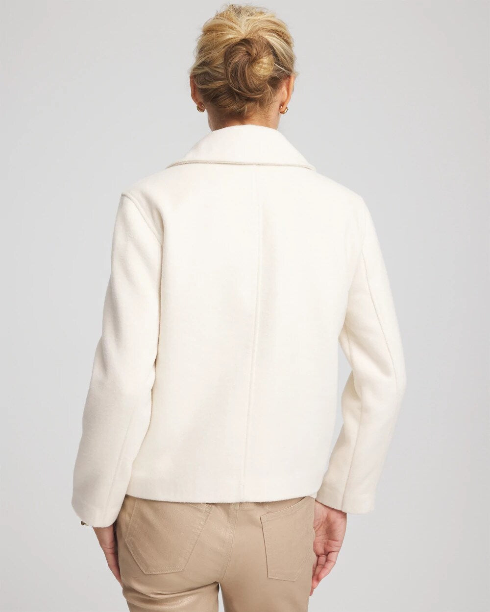 Chico's Smart Buy - Wool Peacoat English Cream