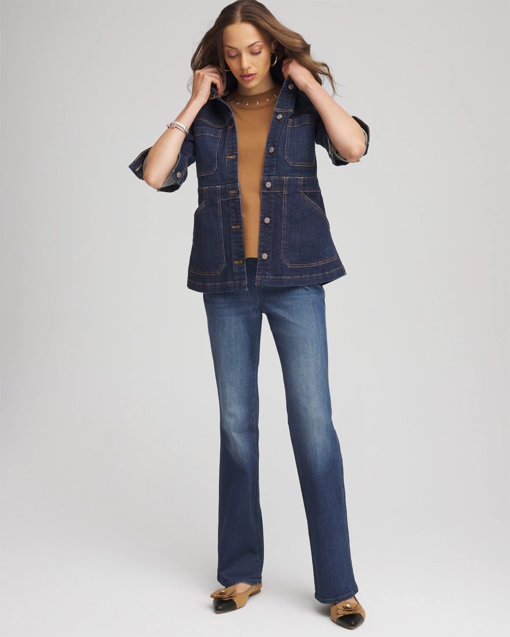 Chico's Featured - Denim Field Jacket Morning Star Indigo