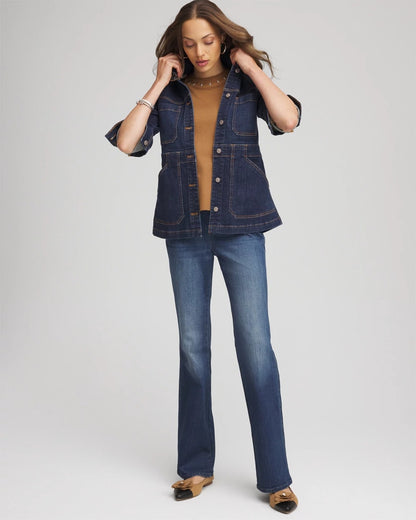 Chico's Featured - Denim Field Jacket Morning Star Indigo