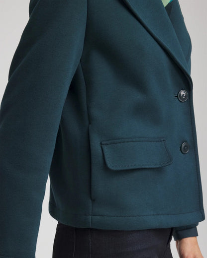 Chico's Top Pick - Plush Knit Blazer Teal Shadow
