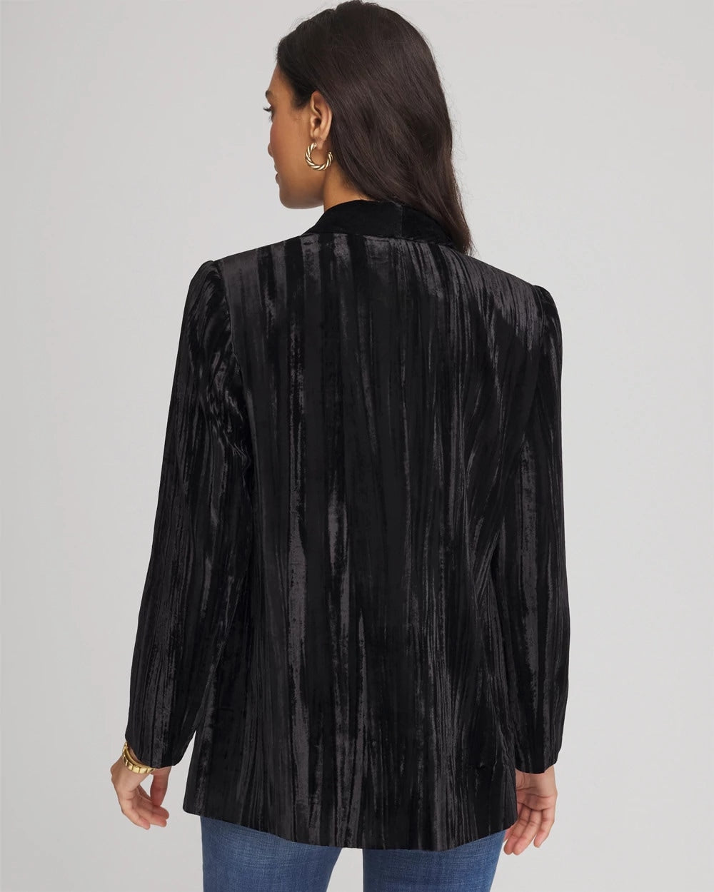 Chico's Everyday - Velvet Shawl Collar Blazer Black