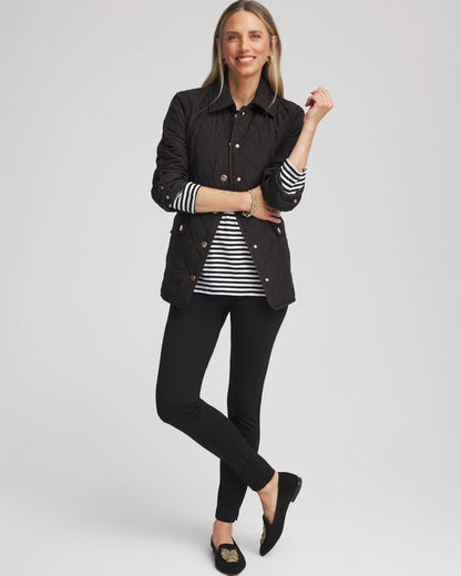 Chico's Best Price - Quilted Barn Jacket Black