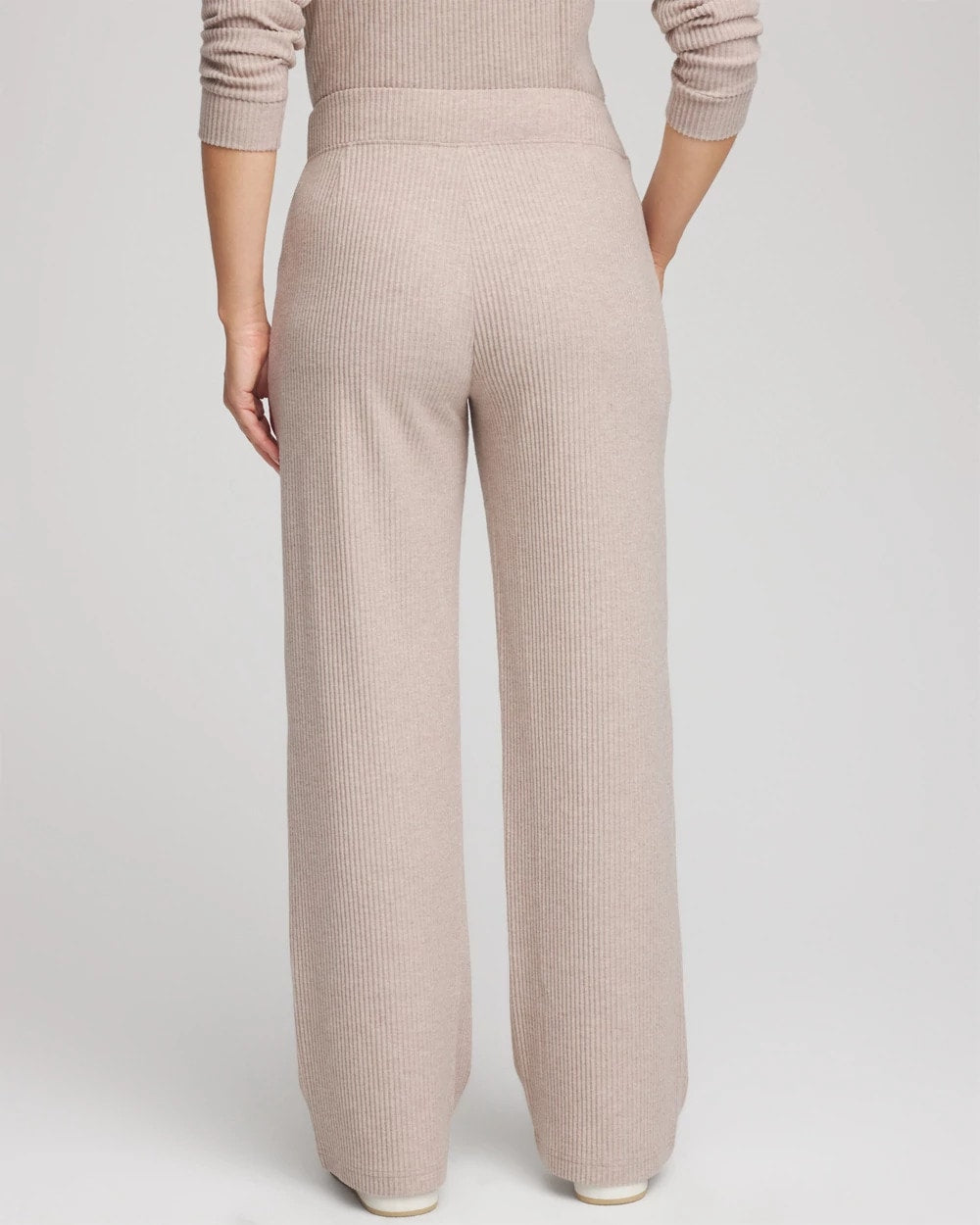 Chico's Quality - Zenergy® Brushed Ribbed Pants Light Taupe Heather