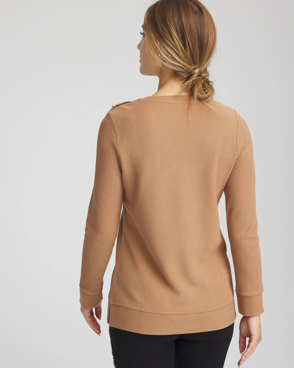 Chico's Everyday - Zenergy® Ottoman Ribbed Tunic Caramel Apple