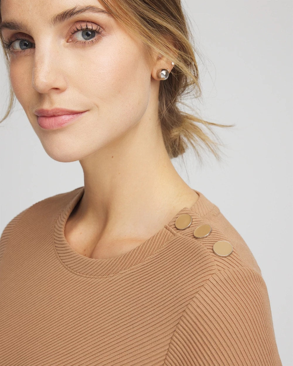 Chico's Everyday - Zenergy® Ottoman Ribbed Tunic Caramel Apple