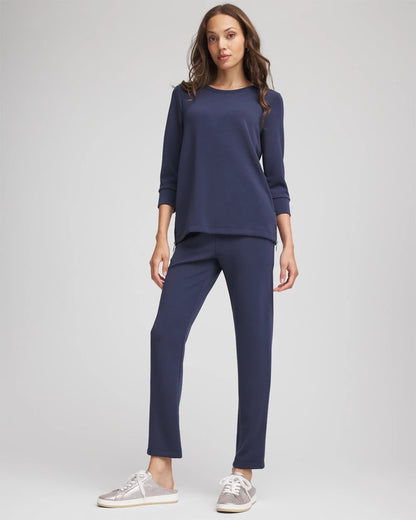 Chico's Best Seller - Zenergy® Satin-Trim Tunic Passport Blue