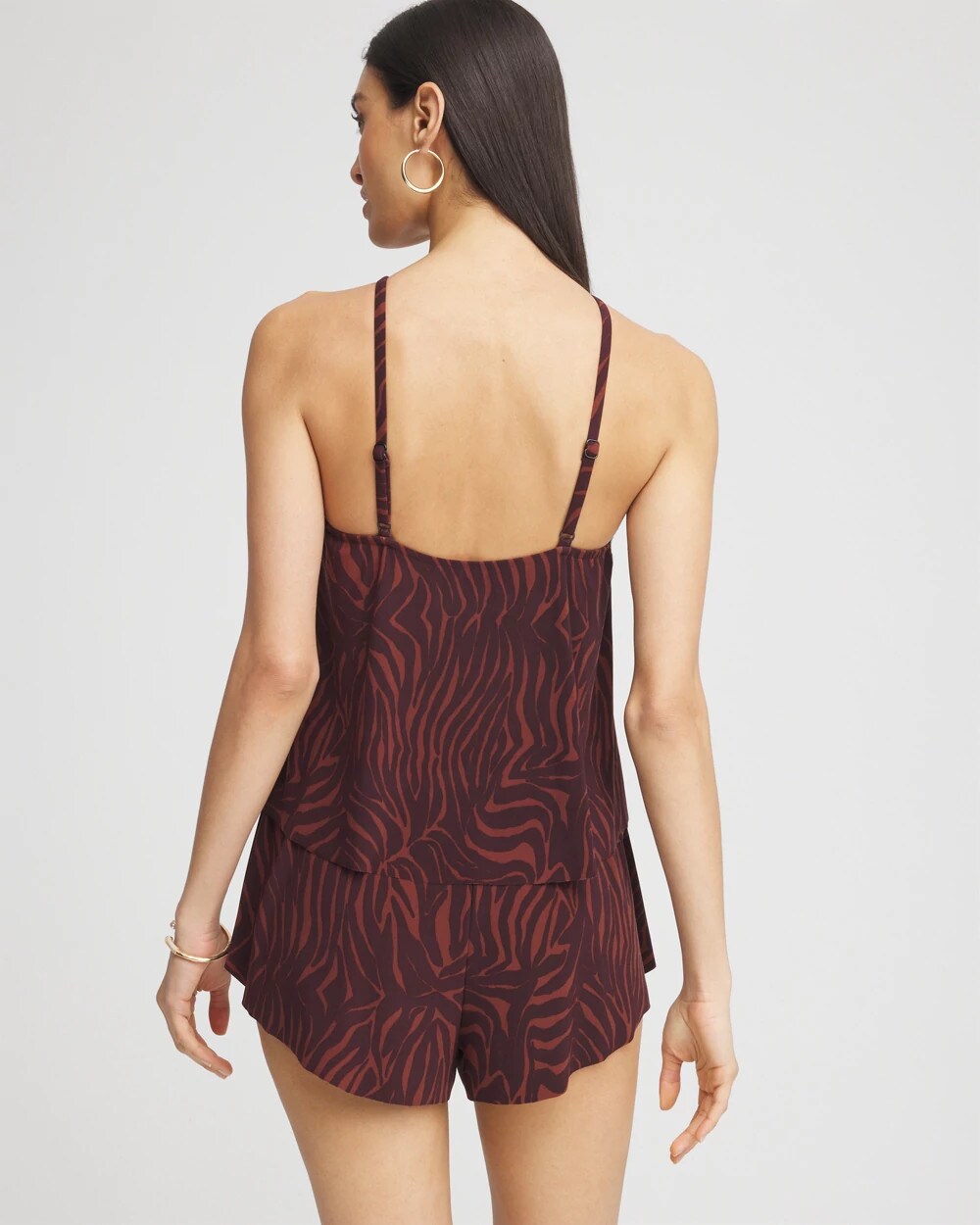 Chico's Discount - Magicsuit® Goldie Zabra Romper Multi Brown