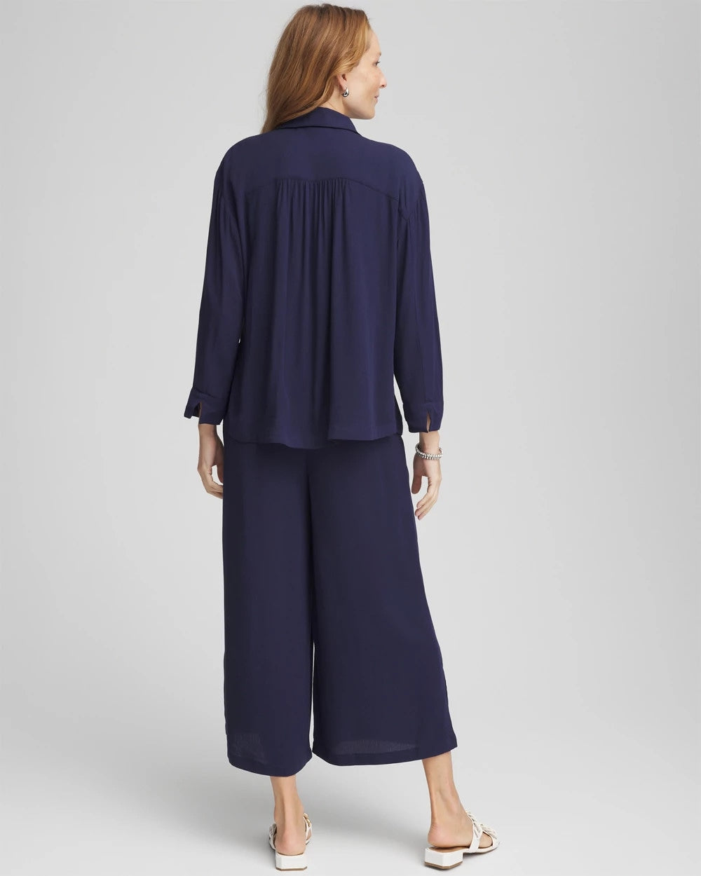 Chico's Classic - Chico's Beach Swimsuit Cover-Up Set Passport Blue