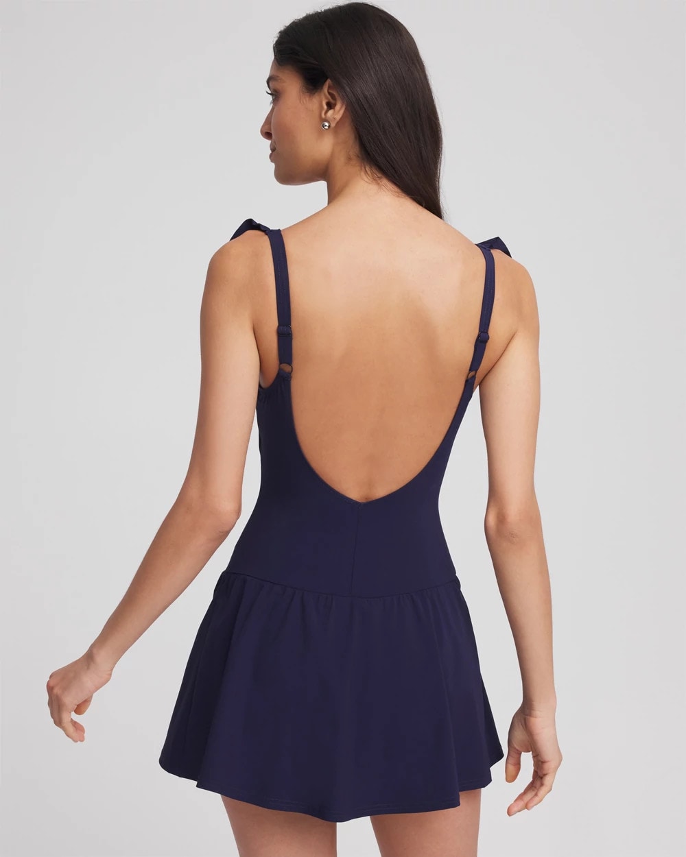 Chico's Special Offer - Gottex Tutti Frutti Square Neck Swim Dress Navy