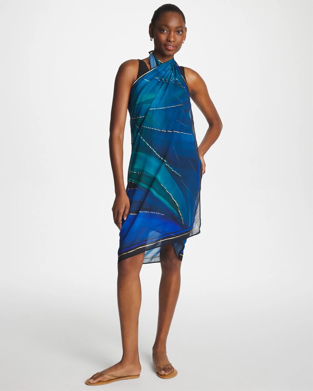 Chico's Everyday - Miraclesuit® Maldiva Pareo Blue Multi