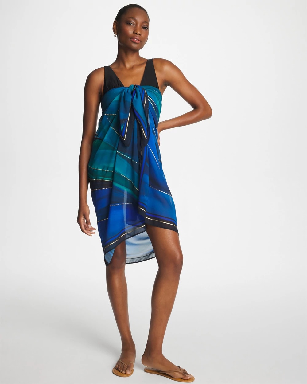 Chico's Everyday - Miraclesuit® Maldiva Pareo Blue Multi